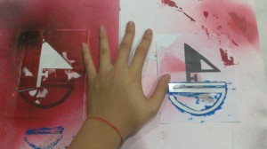 And the last stencil is about the size of my palm! ^.^